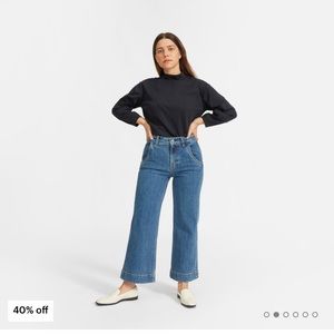 Everlane The Luxe Cotton Mockneck Tee